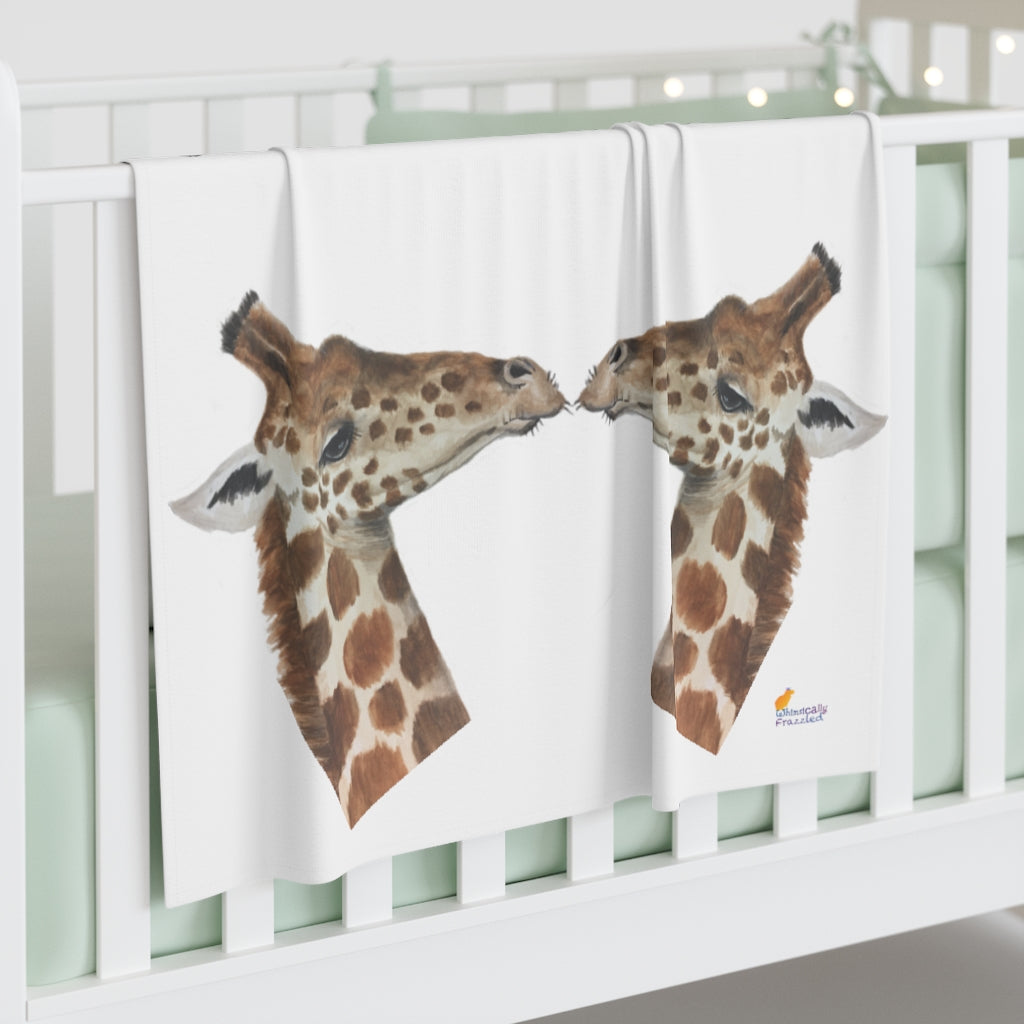 Giraffe Swaddle Blanket Whimsically Frazzled